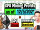 GPU Mining Profits as of 12/5/21 | GPU Prices | Answering Questions