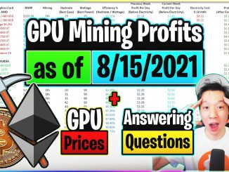 GPU Mining Profits as of 8/15/21 | GPU Prices | Answering Questions
