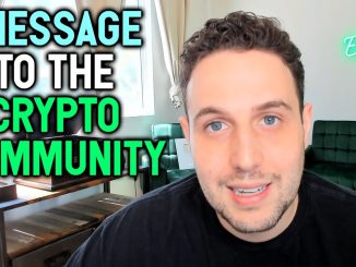 MESSAGE TO THE CRYPTO COMMUNITY!!!