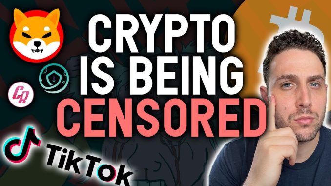 URGENT: CRYPTO IS BEING CENSORED!!!