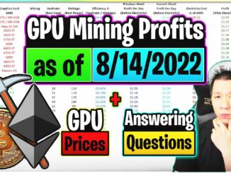 GPU Mining Profits as of 8/14/22 | GPU Prices | Answering Questions