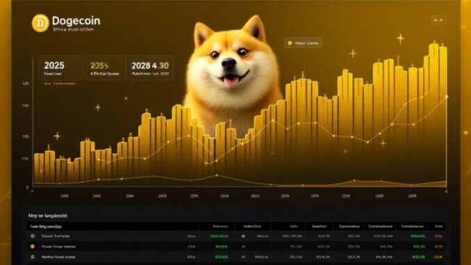 L’analista prevede il futuro di Dogecoin: target di prezzo per 2025 e 2028